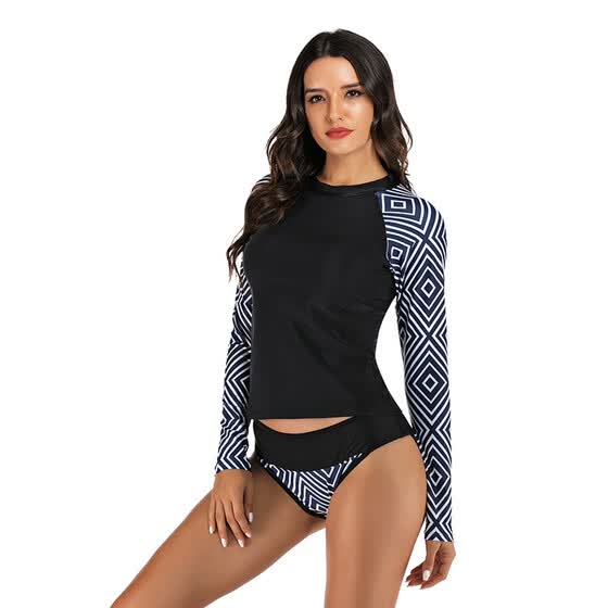 women's long sleeve rash guard swimwear