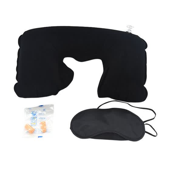 Shop New Inflatable Flight Pillow Neck U Rest Air Cushion Eye