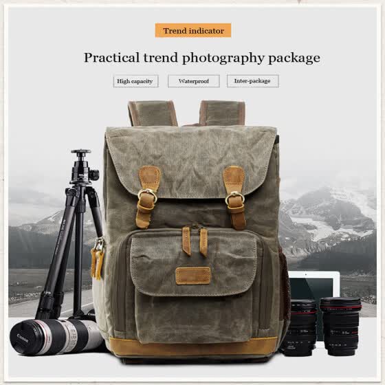 premium vintage photography backpack