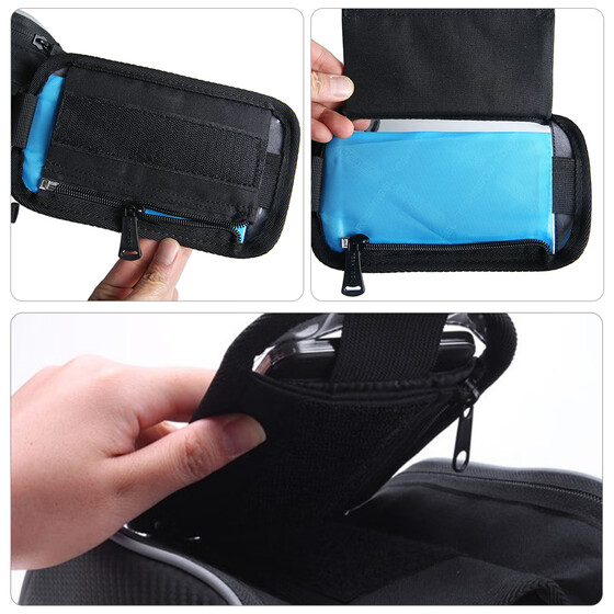 New Fashion Design Bike Bicycle Frame Pannier Cycling Front Tube Bag Dual-Zipper
