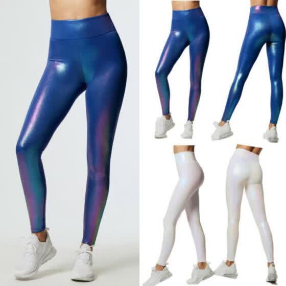 glitter workout leggings