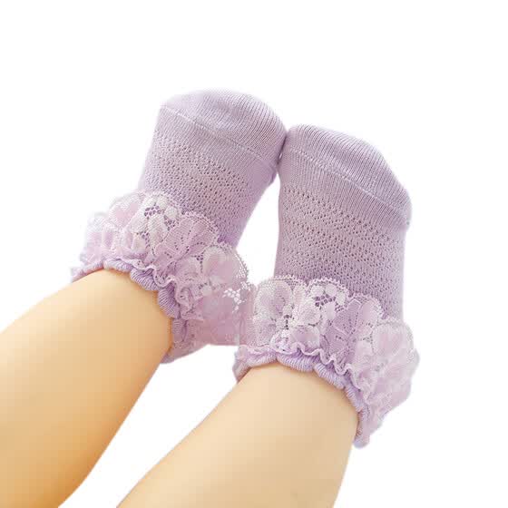 baby dress socks with lace