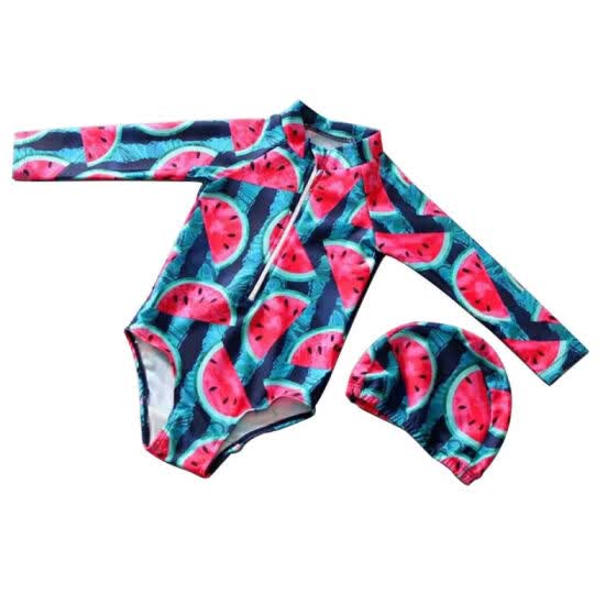 long sleeve children's swimwear