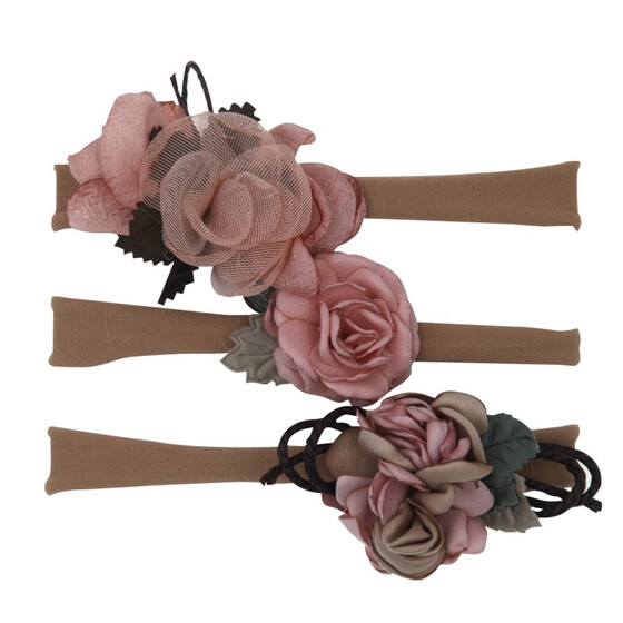 Lovely Newborn Baby Kids Lace Flower Headwear Hair Decor Headdress Headband HK