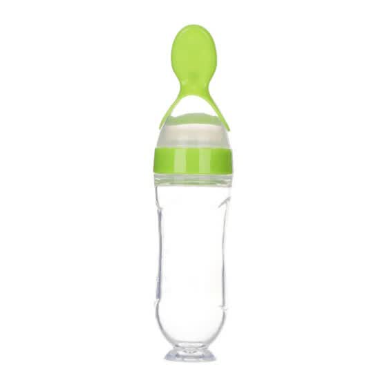 Shop Newborn Baby Squeezing Feeding Bottle Silicone Training Rice