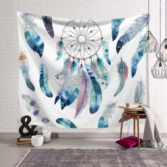 Shop Dream Catcher Floral Carpet Tapestry For Wall Decoration Fashion Tapestry Online From Best Area Rugs Doormats On Jd Com Global Site Joybuy Com