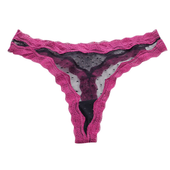 4 ladies x store peach lace brazilian//briefs for just £5.00