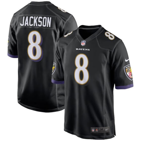 Baltimore Ravens Lamar Jackson Black 
