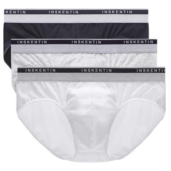 Inskentin 3 Pack Mens Cotton Classic Briefs Underwear