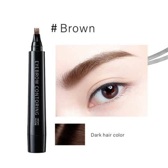 Shop Eyebrow Pencil Fine 4 Tips Eye Brow Pen Long Lasting Waterproof Smudge Proof Tattoo Eyebrow Makeup Online From Best Eyebrow Pencils Eyeliners On Jd Com Global Site Joybuy Com