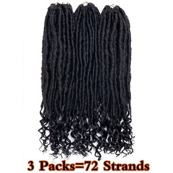 Shop Afro Goddess Faux Locs Crochet Hair 16 Inch Straight Goddess