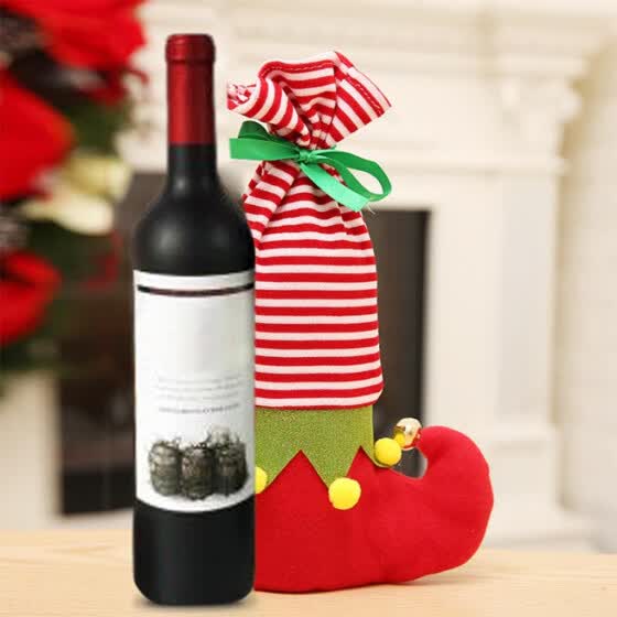 Shop Tailored Christmas Gift Bag Red Wine Bottle Set Wine Bottle