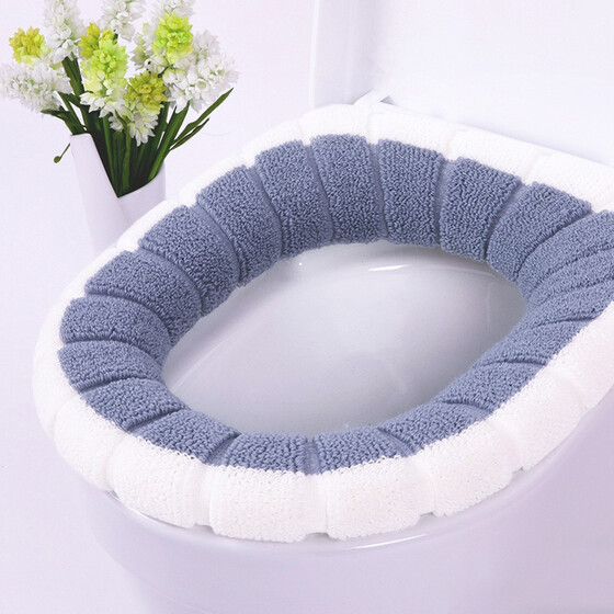Bathroom Toilet Seat Closestool Washable Soft Warmer Lid Mat Cover Pad Cushion