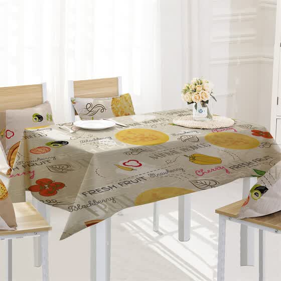 Shop Toponeto Pizza Table Cloth Linen Tablecloth For Kitchen
