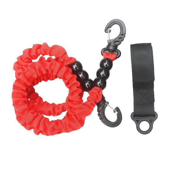 New Kayak Canoe Boat Safety Rod Leash Fishing Rod Lanyard Paddle Leash Carabiner