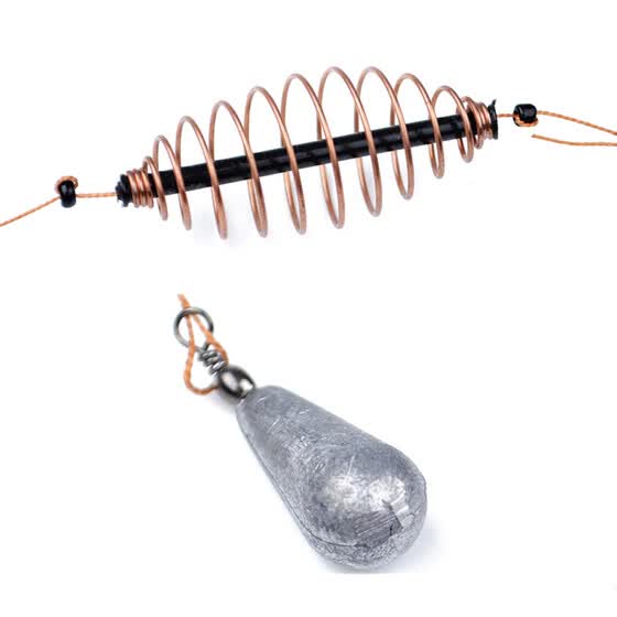 Shop Fishing Bait Feeder Cage Lead Sinker String Hook Eel Crab