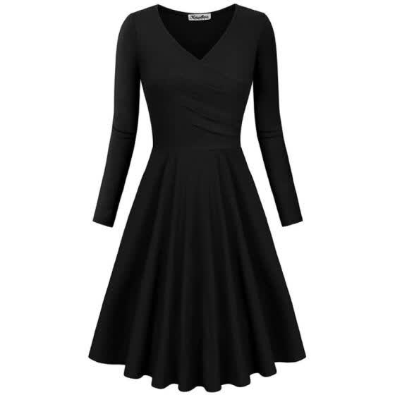 black christmas dress plus size