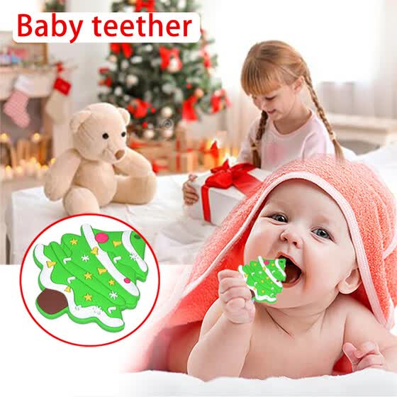 christmas baby teether