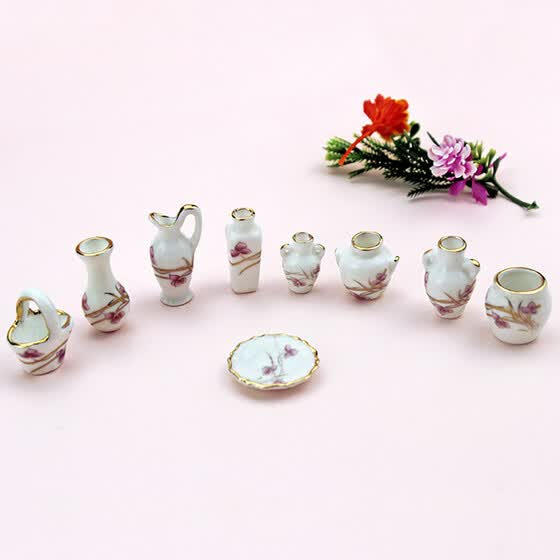 miniature ceramic toys