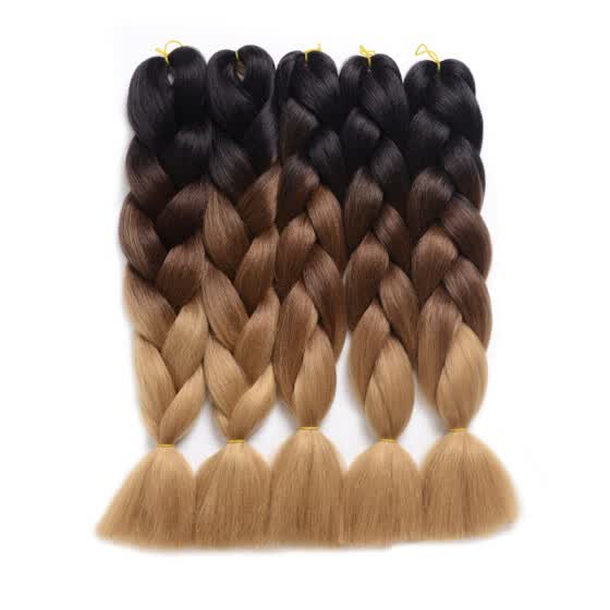 Shop Synthetic Braiding Hair Extensions Kanekalon Hair Ombre Twist