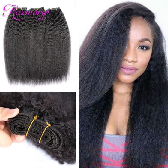 Shop 8a Brazilian Virgin Hair Kinky Straight 3 Bundles 100 Human
