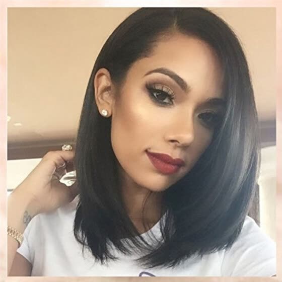 Shop 130 Density Straight Lace Front Human Hair Wigs Short