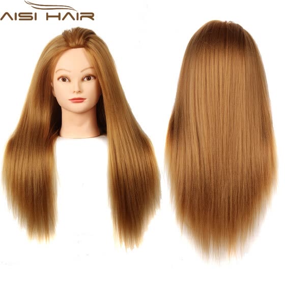 Shop 20 Mannequin Head Hair Yaki Synthetic Maniqui Hairdressing