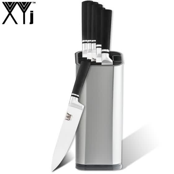 Shop Xyj Stainless Steel Kitchen Knife Set Sharp Blade Black Handle Popular Kitchen Knives Knife Holder Kitchen Accessories Online From Best Kitchen Knives Accessories On Jd Com Global Site Joybuy Com
