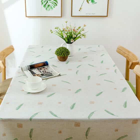 Ming Poly Fabric Waterproof Tablecloth Simple Modern Garden Ming Poly Fabric Waterproof Tablecloth Simple Modern Garden Small Fresh Tablecloths Cloth Feather