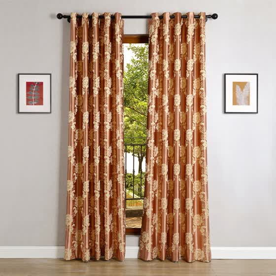 Shop Floral Jacquard Curtains For Bedroom Luxury Curtains