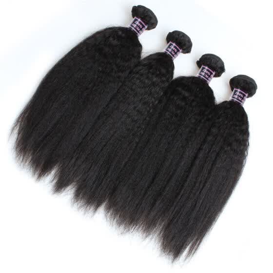 Shop Kinky Straight Hair 7a Peruvian Hair Weave Bundles Yaki Straight Human Hair Extensions Peruvian Virgin Hair Coarse Yaki Online From Best Bundle Hair On Jd Com Global Site Joybuy Com