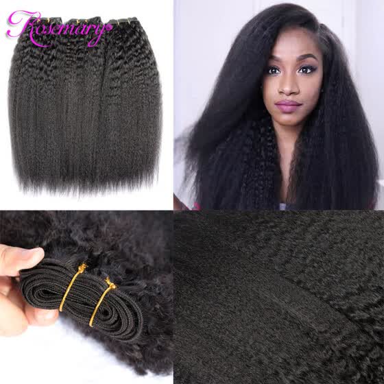 Shop 8a Indian Virgin Human Hair Wave Yaki Wave Hair Weaving 3