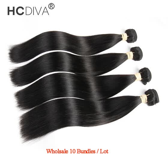 Shop Hcdiva Hair Products Peruvian Virgin Straight Human Hair 10