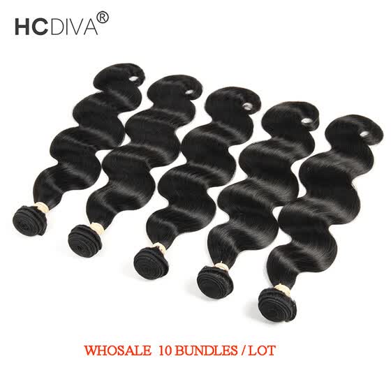 Shop Wholesale Price 10 Bundles Lot Body Wave Peruvian Virgin