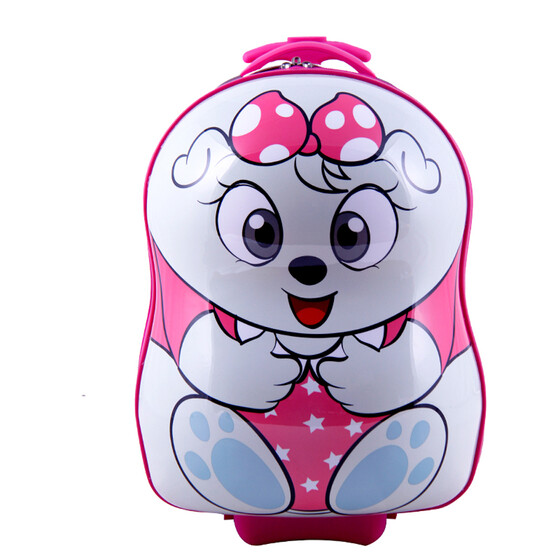 SMJM ABS Hard Side Cartoon Kids Luggage with Wheels for Girls and Boys