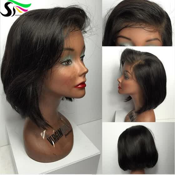 Shop 9a Bob Lace Front Wigs With Baby Hair 150 Density Pre Plucked