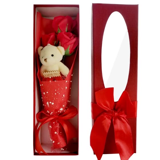 Shop First Flower Flower Delivery Rose 3 Red Soap Flower Gift Box With Bear Christmas Gift Birthday Gift Valentine S Day Gift Girl Girlfriend Creative Gift Online From Best Creative Gifts On Jd Com,How To Paint Cabinets Without Sanding Or Priming