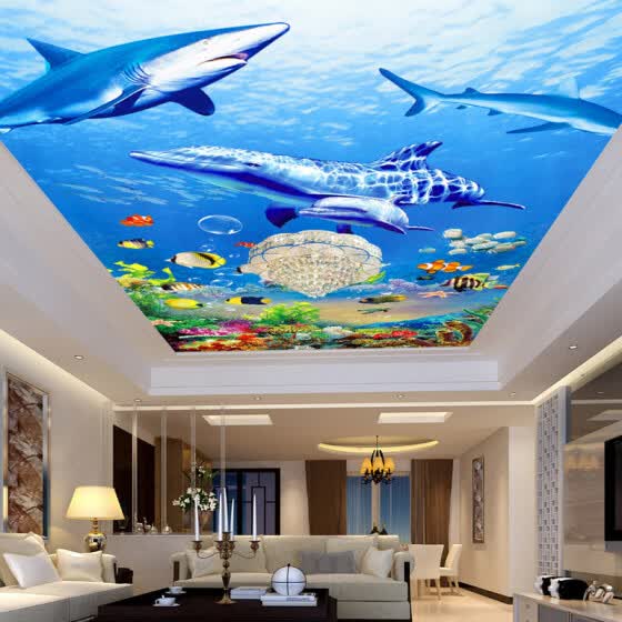 Shop Custom Photo Non Woven Fabric Wallpaper 3d Ocean World