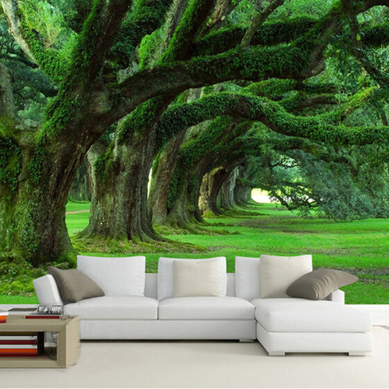 Nature Tree Building Chinese Garden Wall Mural Photo Wallpaper GIANT WALL DECOR