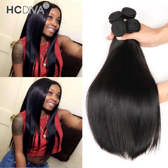 Shop Indian Virgin Straight Hair 4 Bundles Lot No Shedding No