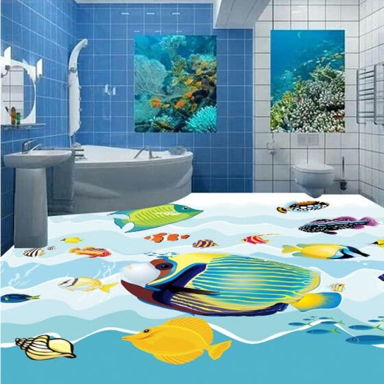 Shop Free Shipping Hd Underwater World 3d Floor Painting
