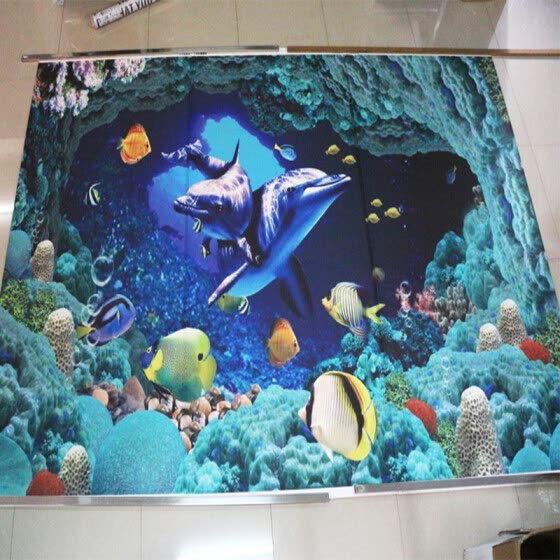 Shop Custom 3d Photo Wallpaper Underwater World Wall