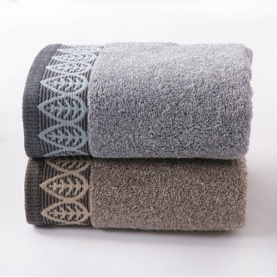 brown and gray towels