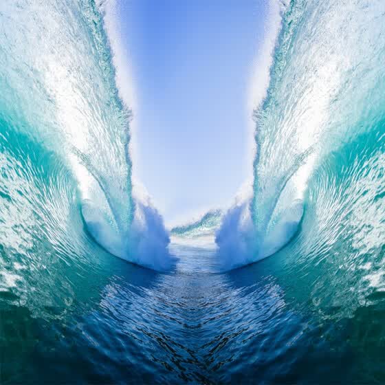 Shop Custom Any Size 3d Wall Mural Wallpaper Seawater Huge Waves