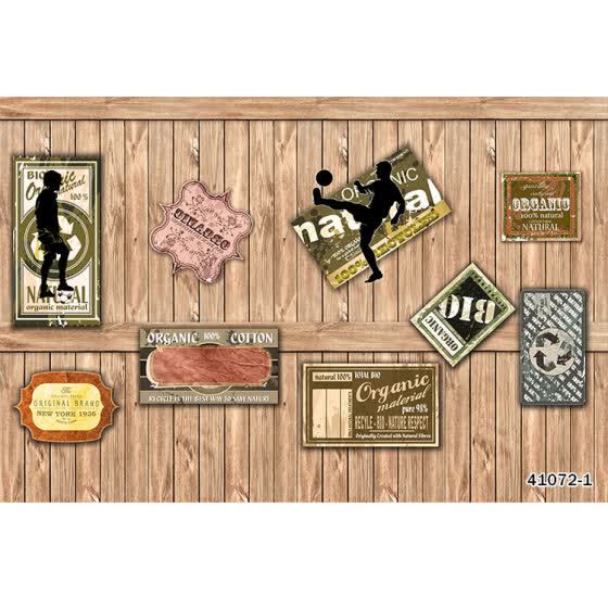 Shop Custom Photo Wallpaper Retro Rock Music Theme Wallpaper Wood