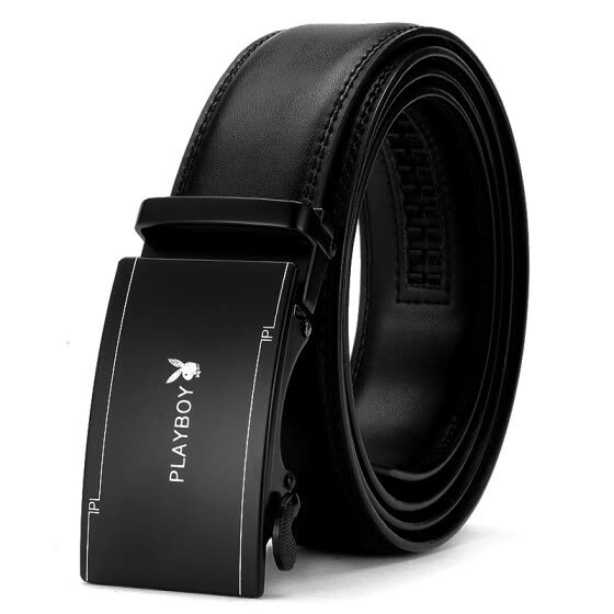 Shop Playboy men's automatic buckle belt men's business leather belt ...