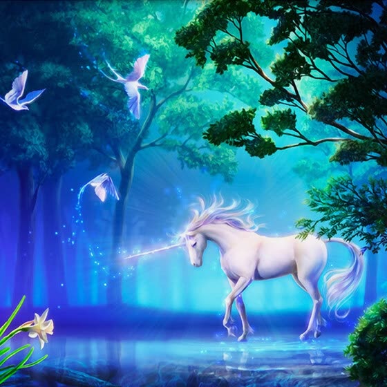 Shop Personalized Customization 3d Stereo Fairy Tale Forest Fluorescent White Horse Photo Mural Wallpaper Living Room Backdrop Fresco Online From Best Wall Stickers Murals On Jd Com Global Site Joybuy Com