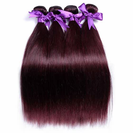 Shop Nig Cute Hair 8a Grade Peruvian Burgundy Human Hair 4 Bundles