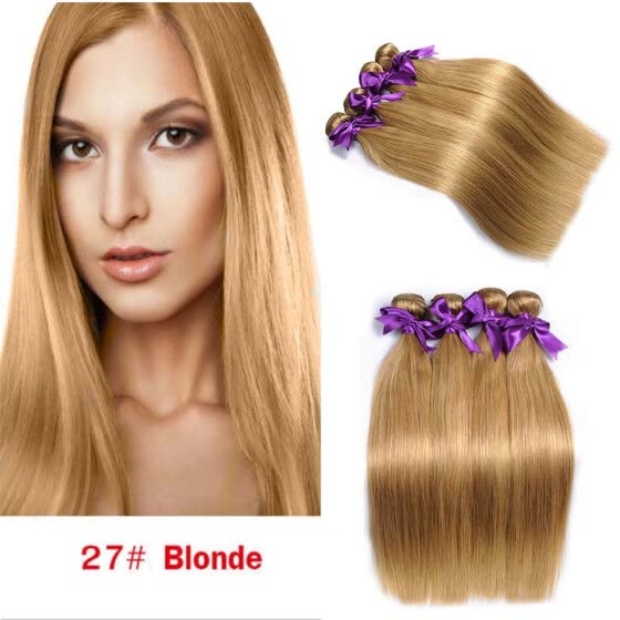 Shop 27 Colored Honey Blonde Peruvian Virgin Hair Weave 4 Bundles