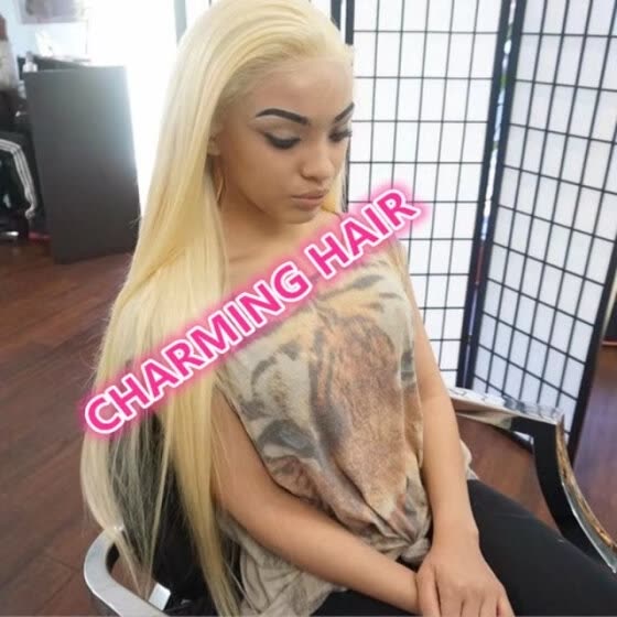 Shop Brazilian Virgin Human Hair 130 Density Pure 613 Blonde Full